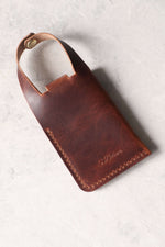 Load image into Gallery viewer, Leather Boot Wallet, Brown, Back
