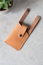 Load image into Gallery viewer, Leather Boot Wallet, Natural, Front
