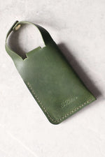 Load image into Gallery viewer, Leather Boot Wallet, Olive, Back
