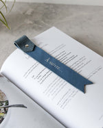 Charger l&#39;image dans la galerie, Leather Bookmark, Blue
