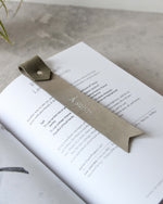 Charger l&#39;image dans la galerie, Leather Bookmark, Sage Green
