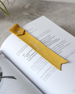 Charger l&#39;image dans la galerie, Leather Bookmark, Yellow
