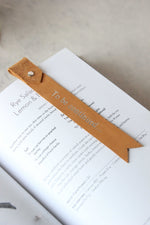 Load image into Gallery viewer, Leather Bookmarks, Beige
