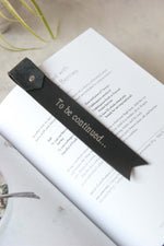 Load image into Gallery viewer, Leather Bookmarks, Black
