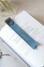 Load image into Gallery viewer, Leather Bookmarks, Blue
