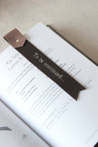 Leather Bookmarks, Brown