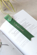 Load image into Gallery viewer, Leather Bookmarks, Green
