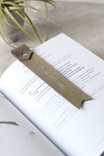Load image into Gallery viewer, Leather Bookmarks,Sage green
