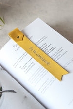 Load image into Gallery viewer, Leather Bookmarks, Yellow
