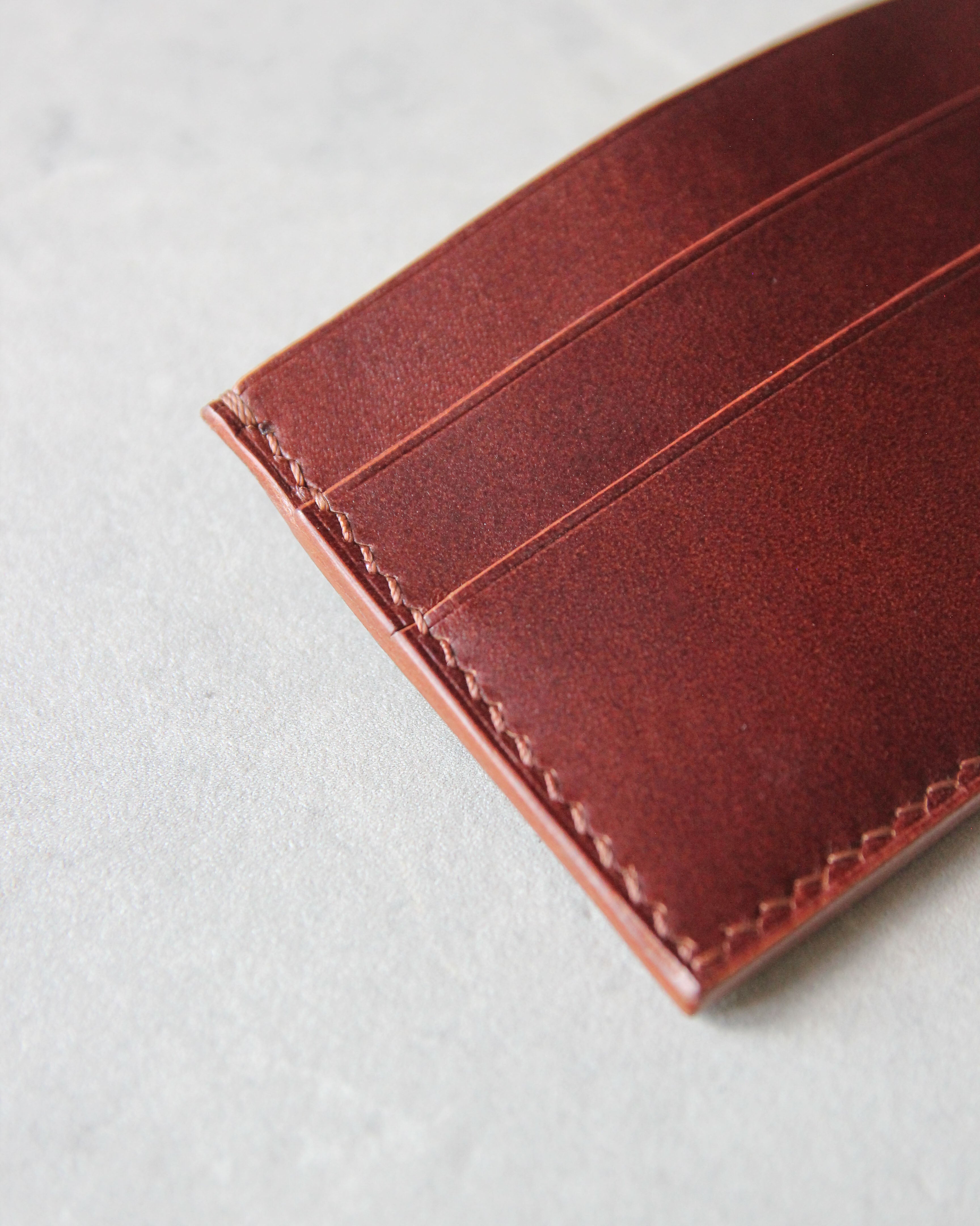 Leather Cardholder, 5 slots, Cognac, Detail view