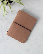 Charger l&#39;image dans la galerie, Leather Passport Cover, Brown, Top View
