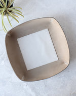 Charger l'image dans la galerie, Leather Valet Tray, Sage Green and Cream, Large, Top View
