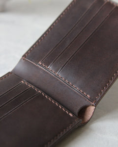 Leather Wallet, Brown, 8 slots, Detail view