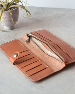 Long Wallet, Natural, Zip View