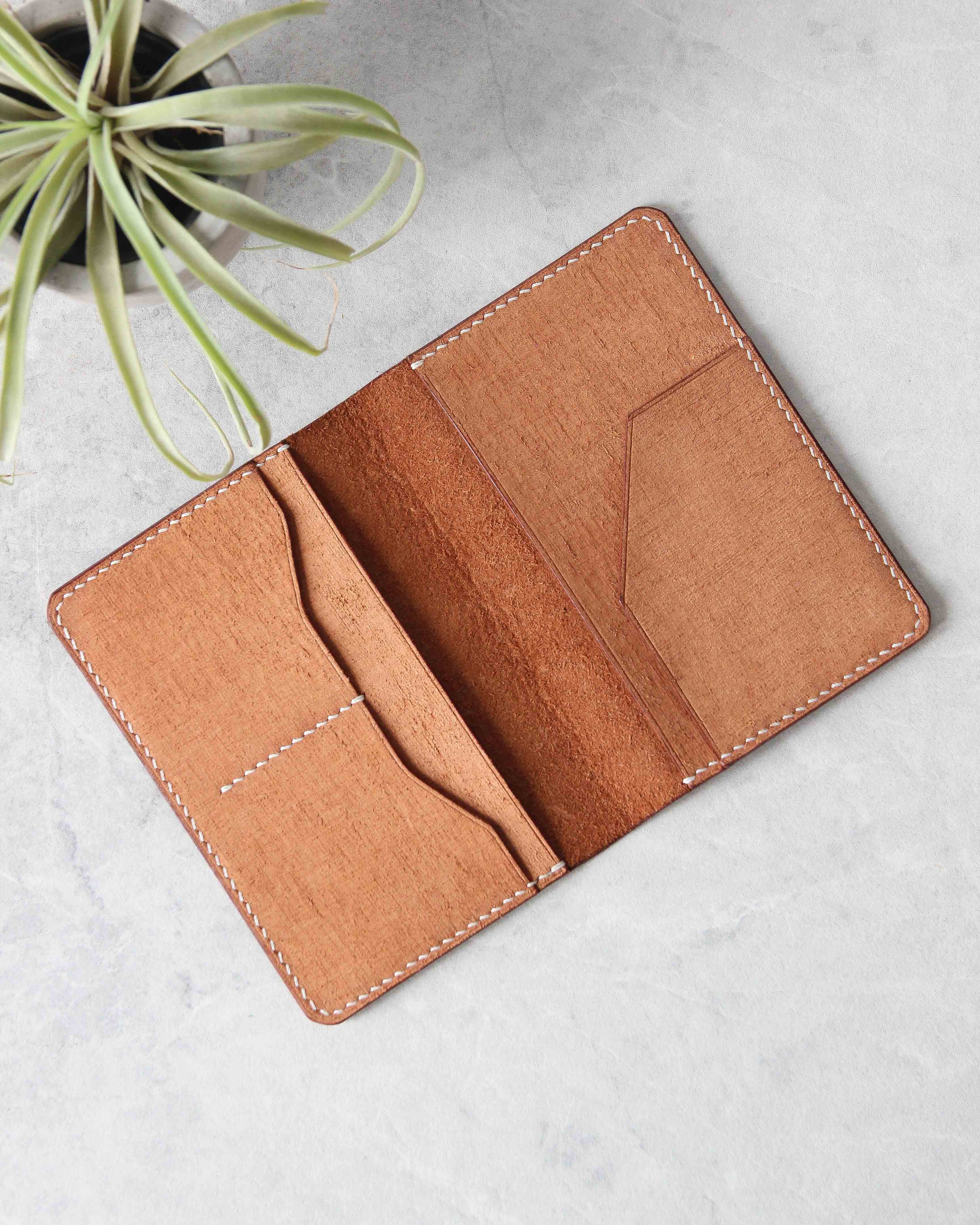 Passport Cover, Beige, Inside view