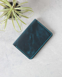 Passport Cover, Blue, Closed view